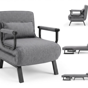 Schlafsessel 3-in-1, klappbar, Grau