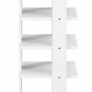 Schuhschrank-Turm mit 7 Ebenen, Weiß
